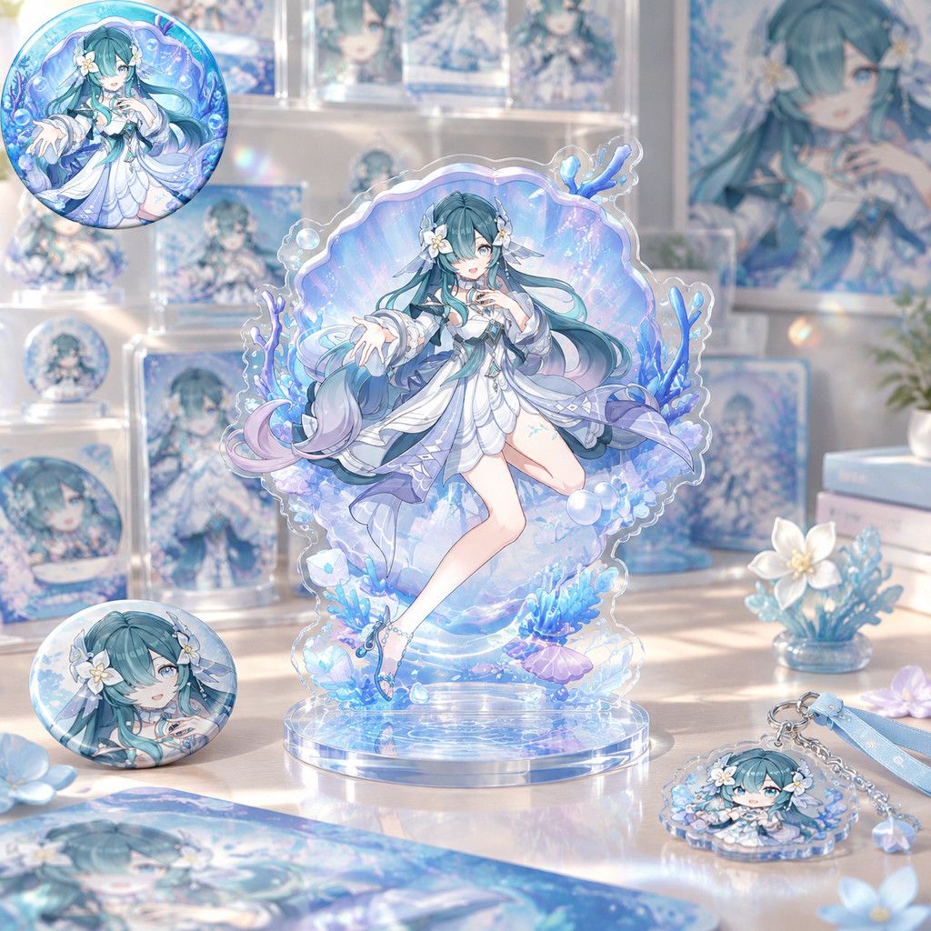 Event Support - Anime Karakteri Genshin Impact Vodyanitsa Broş