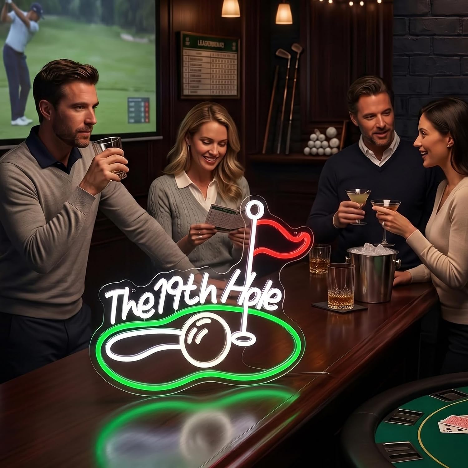 19. Delik Golf LED Neon Tabela - Neon Sign Party incelemesi ve fiyatı